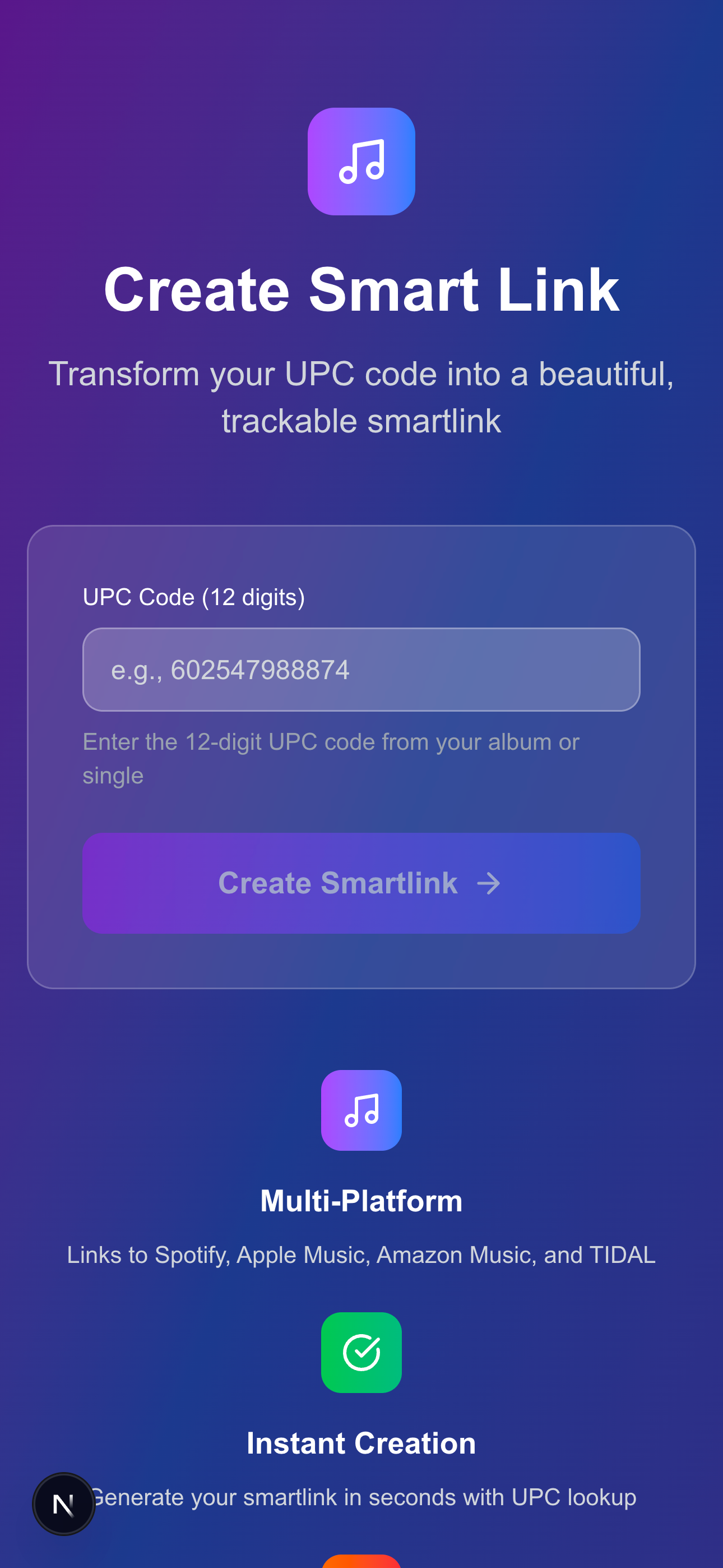 Create Link Interface
